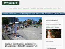 Tablet Screenshot of myballard.com